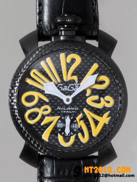ガガ ミラノ マニュアル 48mm 手巻き 500本限定 5016.2 ブラック皮 