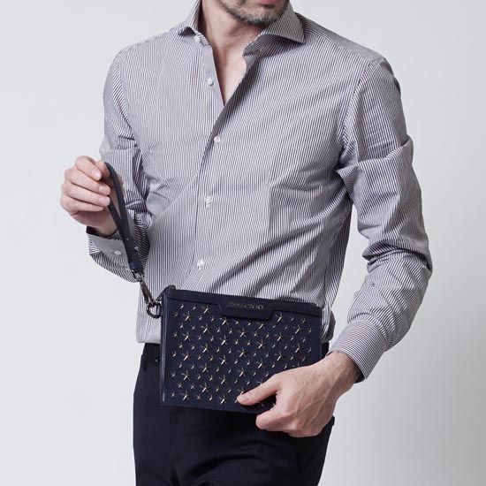ジミーチュウ クラッチバッグ DEREK MINI デレックミニ BIKER LEATHER 