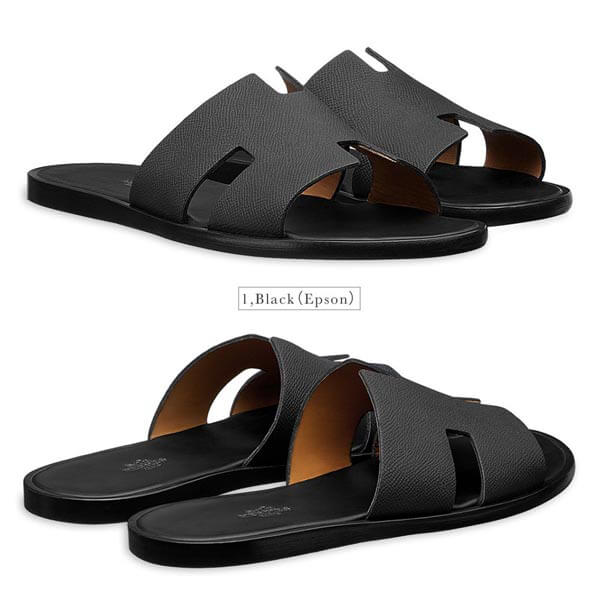 HERMES(エルメス) サンダル メンズ イズミール H041141ZH01390 黒 