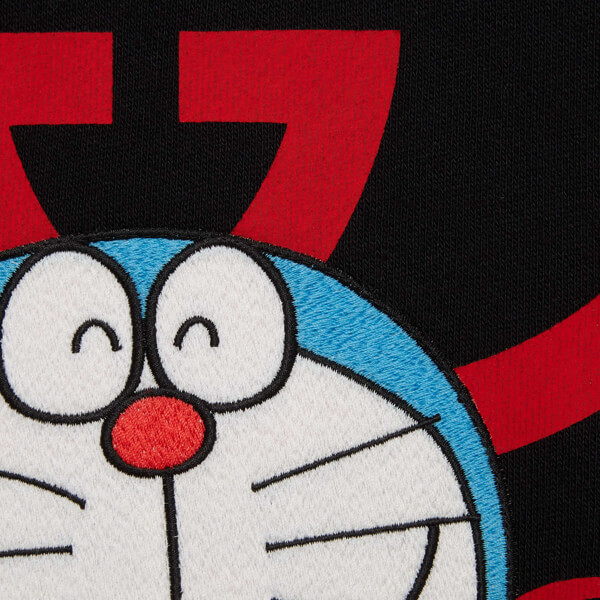 Gucci ドラえもん X Gucci コピー 黒色のコットンスウェット